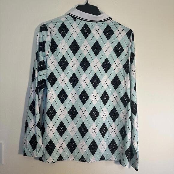 Women Golf Polo Shirts Long Sleeve Slim Fit Athletic Shirts Tennis Pullover XXL - Picture 2 of 8